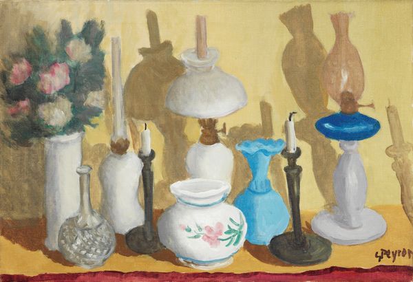 Guido Peyron : Vasi, candelieri e lumi sul piano  - Asta Dipinti e Sculture del XIX e XX secolo - Associazione Nazionale - Case d'Asta italiane