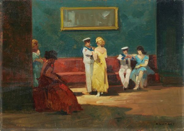 Renato Natali : L'incontro  - Asta Dipinti e Sculture del XIX e XX secolo - Associazione Nazionale - Case d'Asta italiane