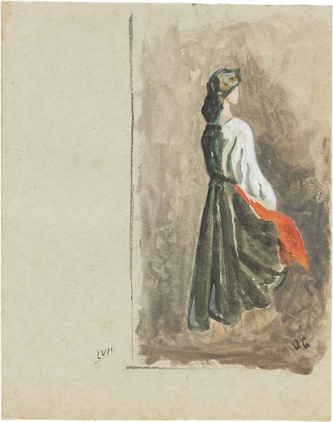 VINCENZO CABIANCA : Studio di figura  - Asta Dipinti e Sculture del XIX e XX secolo - Associazione Nazionale - Case d'Asta italiane