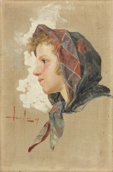 Guglielmo Amedeo Lori : Contadinella  - Asta Dipinti e Sculture del XIX e XX secolo - Associazione Nazionale - Case d'Asta italiane