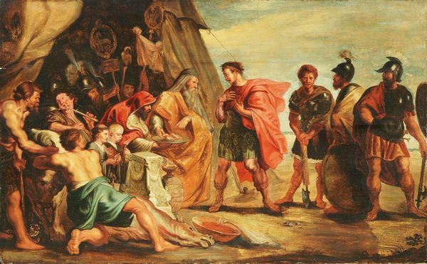 Scuola fiamminga del XVII secolo : Un episodio della storia romana  - Asta Dipinti e Sculture del XIX e XX secolo - Associazione Nazionale - Case d'Asta italiane