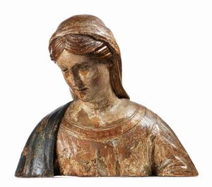 Scuola Italia centrale fine del XVI secolo - Busto di Maria Vergine