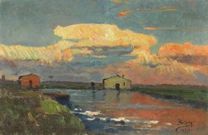 Beppe Ciardi - Paesaggio sul Sile