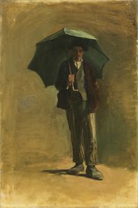 VINCENZO CAPRILE - Uomo con ombrello