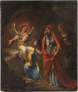 Scuola francese fine del XVII secolo - Le Pie Donne al sepolcro