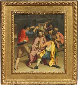 Scuola marchigiana fine del XVI secolo - Flagellazione di Cristo