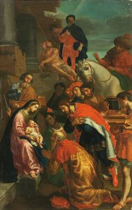 Scuola emiliana del XVII secolo - Adorazione dei pastori
