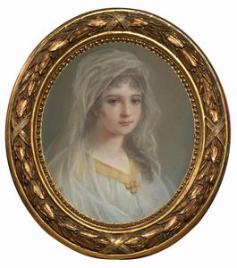 Élisabeth-Louise Vigée Le Brun (attr. a) : Ritratto di fanciulla come Vesta, Ritratto di  fanciulla come Diana e Ritratto di fanciulla    come dama  - Asta Dipinti e Sculture del XIX e XX secolo - Associazione Nazionale - Case d'Asta italiane