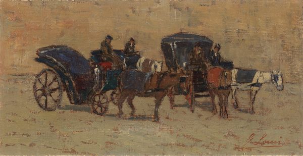 Giovanni Lomi : Le botticelle romane (grigio)  - Asta Importanti Arredi, Sculture e Dipinti Antichi - Associazione Nazionale - Case d'Asta italiane