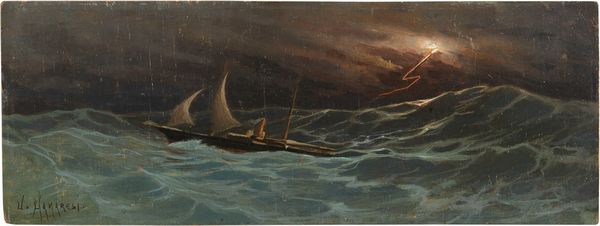 Ugo Manaresi : Tempesta  - Asta Importanti Arredi, Sculture e Dipinti Antichi - Associazione Nazionale - Case d'Asta italiane