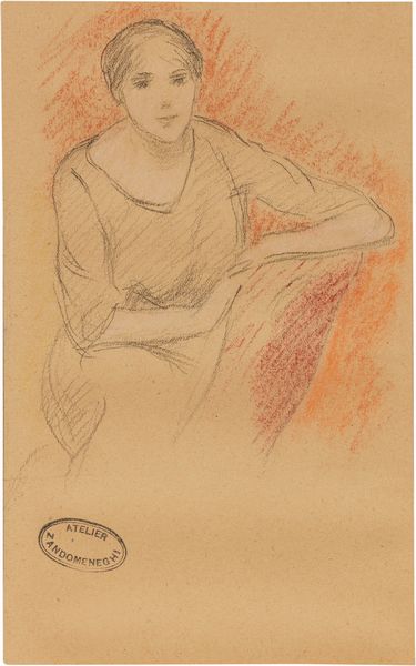 Federico Zandomeneghi : Femme assise vue de face  - Asta Importanti Arredi, Sculture e Dipinti Antichi - Associazione Nazionale - Case d'Asta italiane