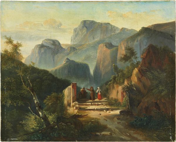 Vincenzo Franceschini (attr. a) : Tra le rovine  - Asta Importanti Arredi, Sculture e Dipinti Antichi - Associazione Nazionale - Case d'Asta italiane