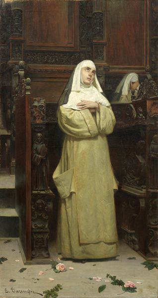 Enrico Tarenghi : Suora domenicana  - Asta Importanti Arredi, Sculture e Dipinti Antichi - Associazione Nazionale - Case d'Asta italiane