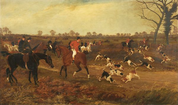 Ignoto del XIX secolo : Scena di caccia  - Asta Importanti Arredi, Sculture e Dipinti Antichi - Associazione Nazionale - Case d'Asta italiane
