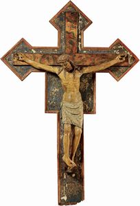 Scuola Italia centrale fine XV - inizio XVI secolo - Crocifissione (Cristo doloroso)