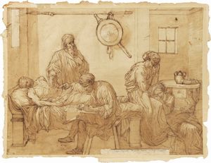 Vincenzo Camuccini (attr. a) - Morte di Socrate