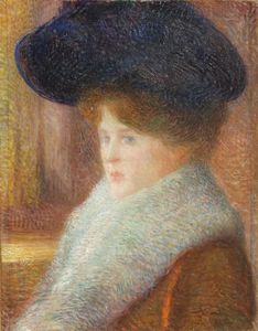 Pietro Mengarini - Donna con cappello