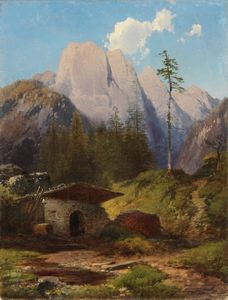 Adalbert Waagen - Paesaggio montano