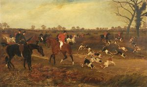 Ignoto del XIX secolo - Scena di caccia