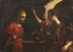 Scuola Italia meridionale fine XVII secolo - Annunciazione