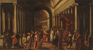 Scuola fiamminga del XVII secolo - Sposalizio nel Tempio