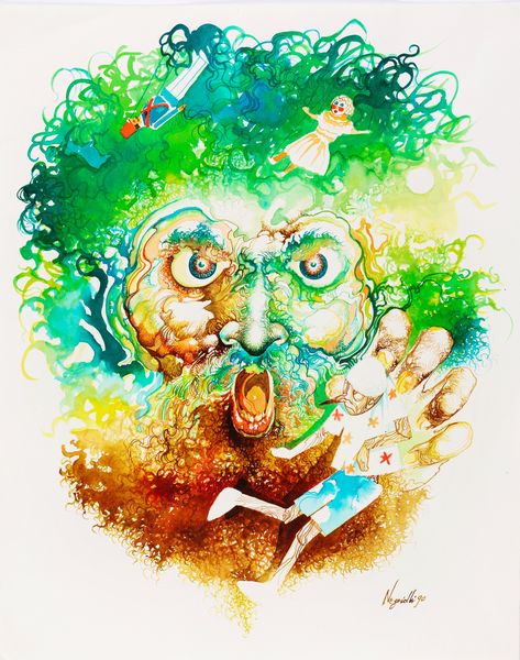 Pierluigi Negrolli : Pinocchio e Mangiafuoco  - Asta Fumetti: i Maestri dell'Erotismo - Associazione Nazionale - Case d'Asta italiane