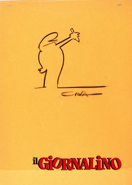 Osvaldo Cavandoli : La Linea  - Asta Fumetti: i Maestri dell'Erotismo - Associazione Nazionale - Case d'Asta italiane