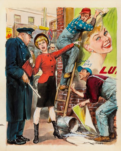 Walter Molino : Doris Day  - Asta Fumetti: i Maestri dell'Erotismo - Associazione Nazionale - Case d'Asta italiane