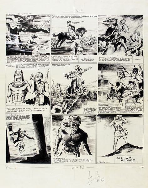 Gianni De Luca : Il tempio delle genti  - Asta Fumetti: i Maestri dell'Erotismo - Associazione Nazionale - Case d'Asta italiane