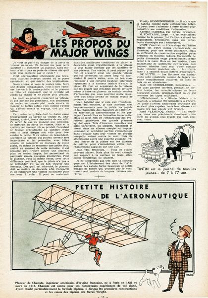 Hergé (Georges Prosper Remi) : Les propos du Major Wings  - Asta Fumetti: i Maestri dell'Erotismo - Associazione Nazionale - Case d'Asta italiane