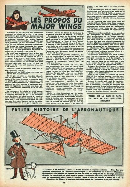Hergé (Georges Prosper Remi) : Les propos du Major Wings  - Asta Fumetti: i Maestri dell'Erotismo - Associazione Nazionale - Case d'Asta italiane