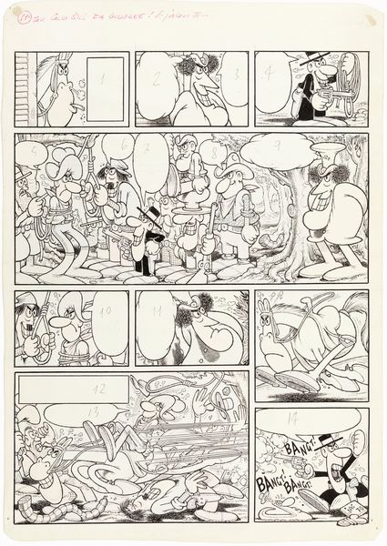 Benito Jacovitti : Cocco Bill fa coccod  - Asta Fumetti: i Maestri dell'Erotismo - Associazione Nazionale - Case d'Asta italiane