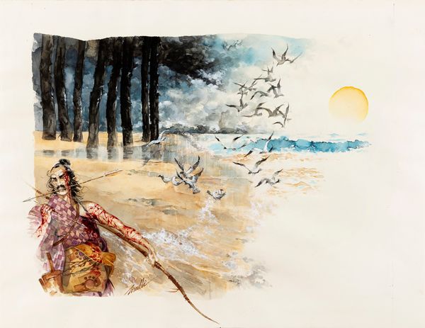 Sergio Tisselli : Kamikaze: il Vento degli Dei  - Asta Fumetti: i Maestri dell'Erotismo - Associazione Nazionale - Case d'Asta italiane