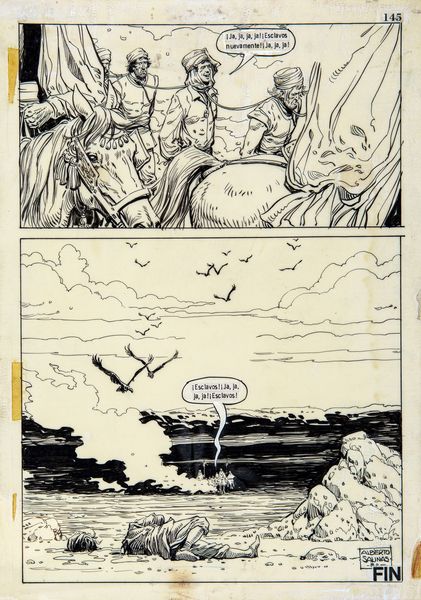 Alberto Salinas : Dago - La morte di Hussein Bey  - Asta Fumetti: i Maestri dell'Erotismo - Associazione Nazionale - Case d'Asta italiane