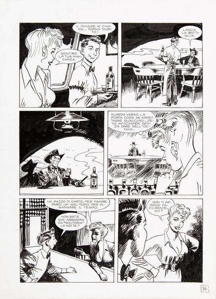 Jordi Bernet : Tex - L'uomo di Atlanta  - Asta Fumetti: i Maestri dell'Erotismo - Associazione Nazionale - Case d'Asta italiane