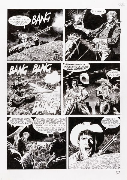 Fabio Civitelli : Tex - La cavalcata del morto  - Asta Fumetti: i Maestri dell'Erotismo - Associazione Nazionale - Case d'Asta italiane