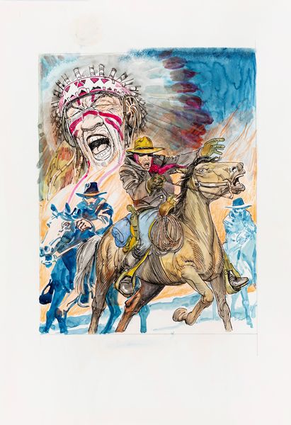 Sergio Tarquinio : Storia del West - La fine della pista  - Asta Fumetti: i Maestri dell'Erotismo - Associazione Nazionale - Case d'Asta italiane