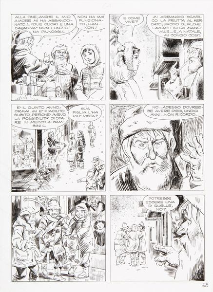 Giorgio Trevisan : Julia - Rosso Natale!  - Asta Fumetti: i Maestri dell'Erotismo - Associazione Nazionale - Case d'Asta italiane