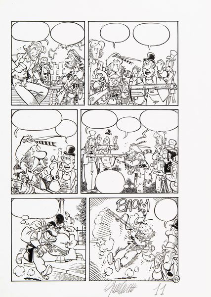 Giorgio Cavazzano : Silas Finn  - Asta Fumetti: i Maestri dell'Erotismo - Associazione Nazionale - Case d'Asta italiane