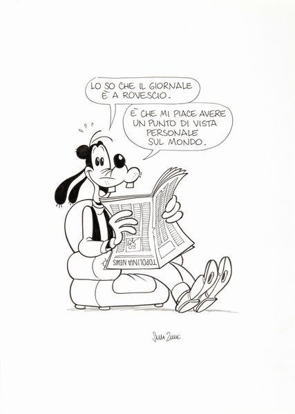 Silvia Ziche : Pippo  - Asta Fumetti: i Maestri dell'Erotismo - Associazione Nazionale - Case d'Asta italiane