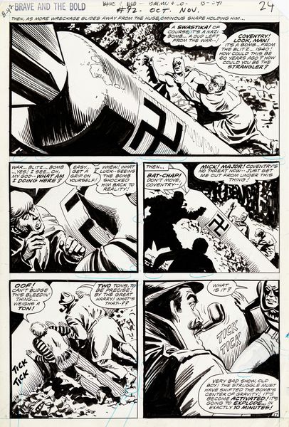 Nick Cardy : The Brave and the Bold - Night Wears a Scarlet Shroud!  - Asta Fumetti: i Maestri dell'Erotismo - Associazione Nazionale - Case d'Asta italiane