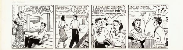 Phil Berube : Oh, Diana!  - Asta Fumetti: i Maestri dell'Erotismo - Associazione Nazionale - Case d'Asta italiane