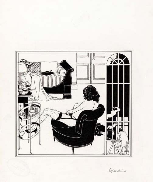Vittorio Giardino : La Finestra di Notte  - Asta Fumetti: i Maestri dell'Erotismo - Associazione Nazionale - Case d'Asta italiane