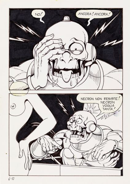 Magnus (Roberto Raviola) : Necron - Strage in vagone letto  - Asta Fumetti: i Maestri dell'Erotismo - Associazione Nazionale - Case d'Asta italiane