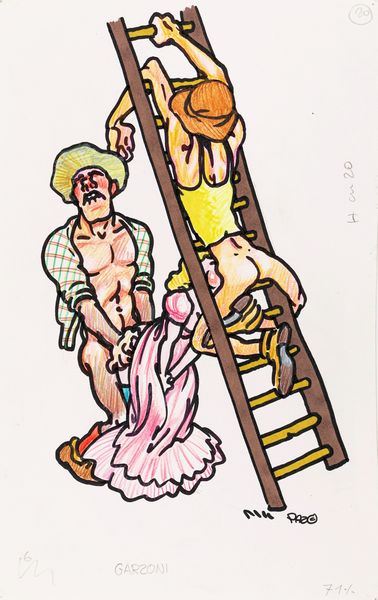 Andrea Pazienza : Pazeroticus - Garzoni  - Asta Fumetti: i Maestri dell'Erotismo - Associazione Nazionale - Case d'Asta italiane