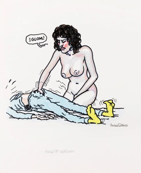 Andrea Pazienza : Pazeroticus - Frullato notturno  - Asta Fumetti: i Maestri dell'Erotismo - Associazione Nazionale - Case d'Asta italiane