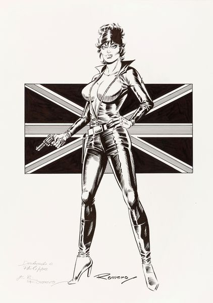 Enrique Badia Romero : Modesty Blaise  - Asta Fumetti: i Maestri dell'Erotismo - Associazione Nazionale - Case d'Asta italiane
