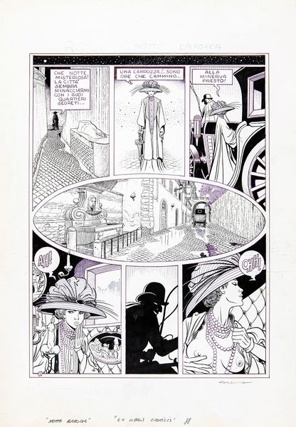 Massimo Rotundo : Roma - Notte barocca  - Asta Fumetti: i Maestri dell'Erotismo - Associazione Nazionale - Case d'Asta italiane