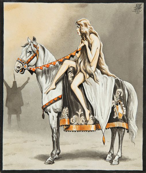 Giove Toppi : Lady Godiva  - Asta Fumetti: i Maestri dell'Erotismo - Associazione Nazionale - Case d'Asta italiane