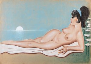 F. Cartelli - Nudo al chiaro di luna